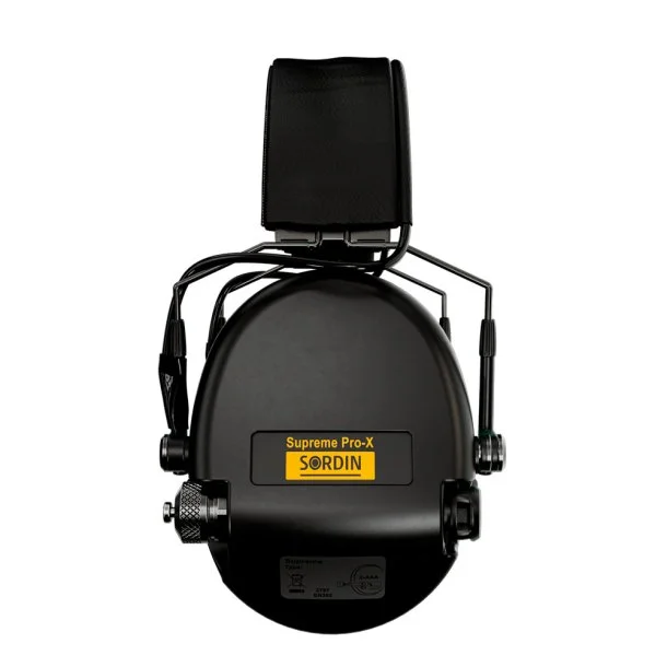 Sordin - Supreme Pro-X Slim Elektronisk Høreværn 82 DB Sort - Billede 3