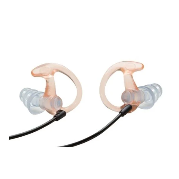 SureFire - EP5 Sonic Defenders Max Full-Block Flanged Høreværn Clear / Gennemsigtig